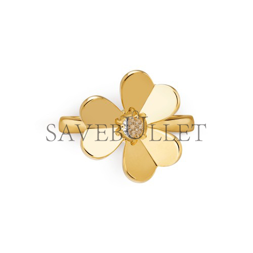 VAN CLEEF ARPELS FRIVOLE RING, 1 FLOWER, SMALL MODEL - YELLOW GOLD  VCARP2DS00
