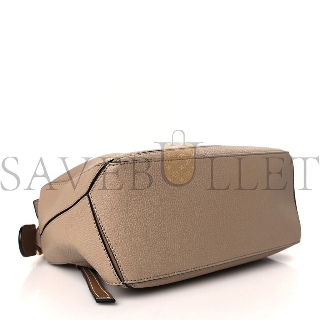 LOEWE GRAINED CALFSKIN SMALL PUZZLE BAG SAND MINK (24*15*10cm)