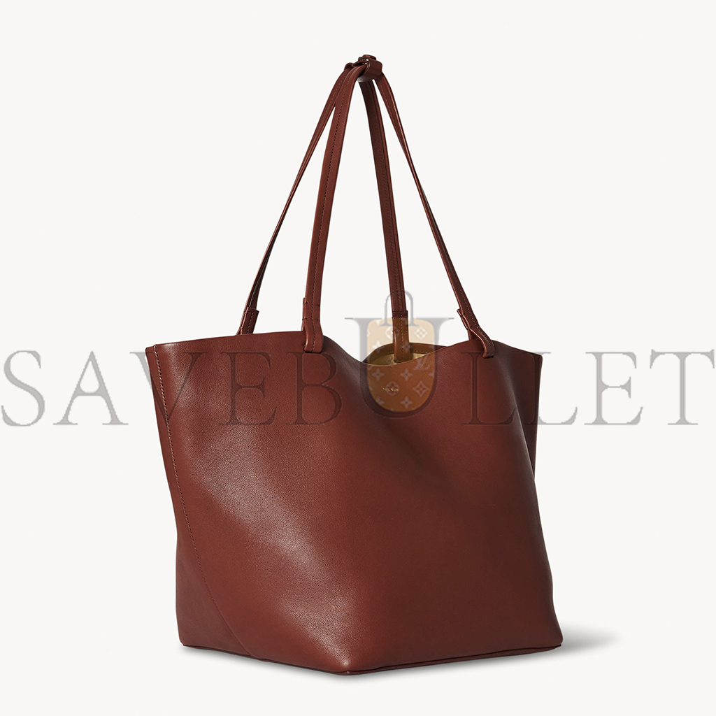 THE ROW PARK TOTE THREE BAG IN LEATHER COGNAC W1272L72CGSG (48*30*25cm)