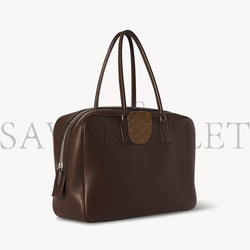 THE ROW DOMINO BAG IN LEATHER DARK CHOCOLATE W1626L72DCAS (34*11*23cm)