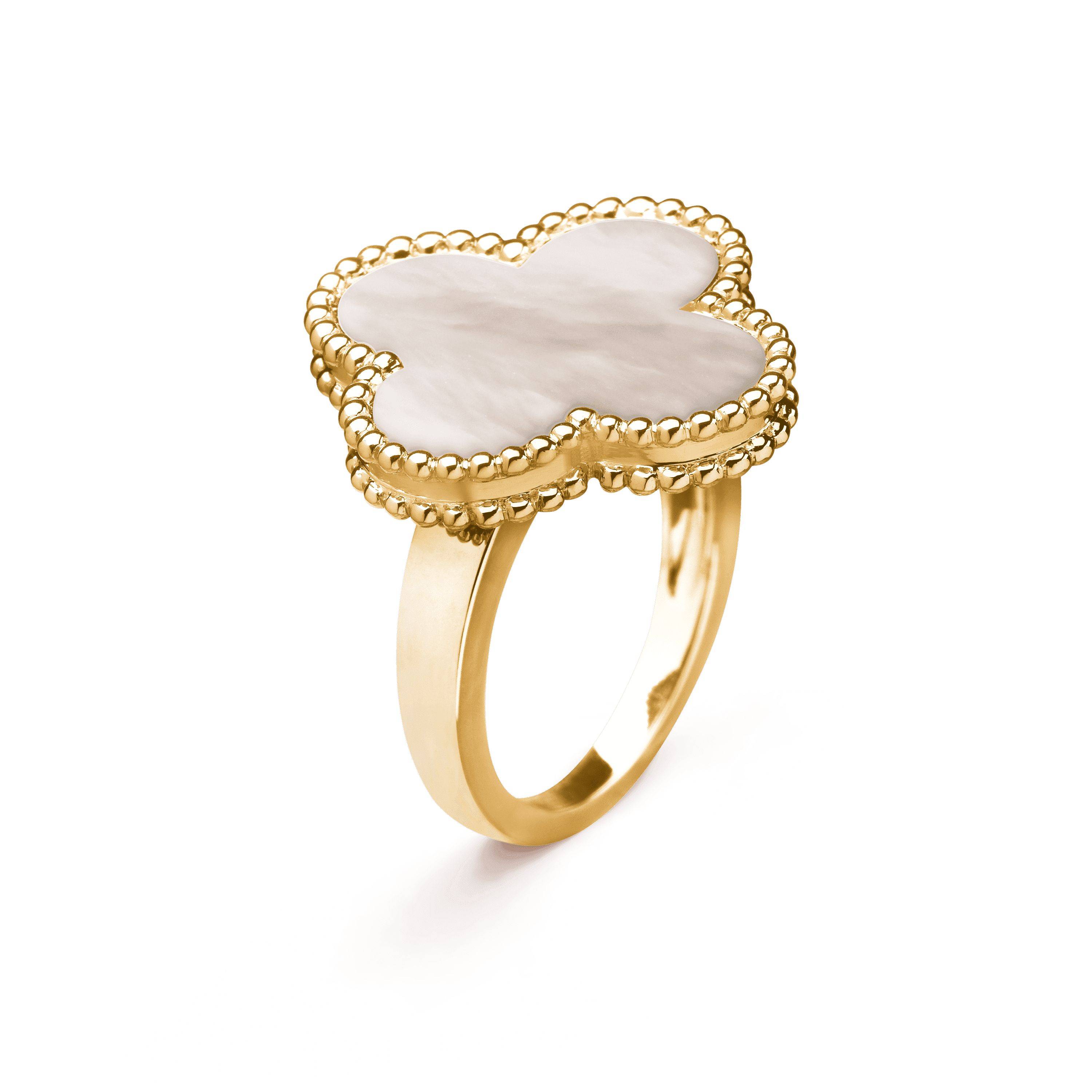 VAN CLEEF ARPELS MAGIC ALHAMBRA RING - YELLOW GOLD, MOTHER-OF-PEARL  VCARF78900