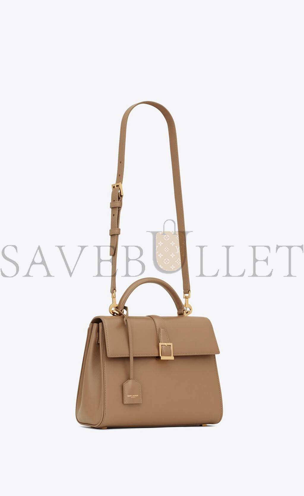 YSL LE FERMOIR SMALL TOP HANDLE BAG IN SHINY LEATHER 6869822ZA0J2346 (25*19.5*10.5cm)